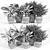 Sleek Modern Planter Set 3D model small image 5