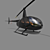 Robinson R44: Versatile Four-Seater Helicopter 3D model small image 1