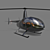 Robinson R44: Versatile Four-Seater Helicopter 3D model small image 6