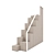 Modern Lake Villa Stairs 3D model small image 2