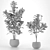 Twin Lyrata Ficus 3D model small image 2