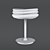 MEDITERRANEO 3627 OM Table Lamp - Opal Glass + Chrome Finish 3D model small image 2