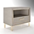 Modern Monarch Kendall Nightstand 3D model small image 2