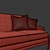 Modern Bay Club Sofa: Stylish Comfort for Your Living Space 3D model small image 3