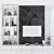 Stylish Modern TV Shelf 3D model small image 3