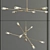 Rivet Mid-Century Pendant Chandelier 3D model small image 4