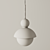 Natural Wood Pendant Light 3D model small image 2