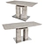 Sleek Monte Dining Table 3D model small image 1