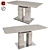 Sleek Monte Dining Table 3D model small image 4