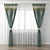 Elegant Curtain Set 3D model small image 1