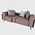 Contemporary Fabric Sofa 3D model small image 2