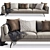 Indera Fauve Modern Sofa 3D model small image 1
