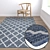 Premium Carpet Set: High-Quality Textures & Multiple Variants 3D model small image 5