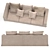 Fendi Casa Dorian Sofa: Luxurious and Stylish 3D model small image 2