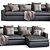 Modern Indera Weeknd Sofa 3D model small image 2