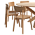 Oak Casale Dining Set: Mikado Round Table R160cm 3D model small image 5