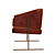 Elegant Ouro Velho Dining Chair 3D model small image 4