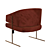 Elegant Ouro Velho Dining Chair 3D model small image 5