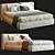 LuxiSleep Flann Bed: Soft, Plush Comfort 3D model small image 1