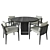 Elegant Kitale Table with Arne Chair Set 3D model small image 2