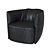 Poliform Santa Monica Armchair: Sleek Design, Ultimate Comfort 3D model small image 8