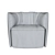 Poliform Santa Monica Armchair: Sleek Design, Ultimate Comfort 3D model small image 11