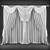 Modern Geometric Design Curtains 3D model small image 2