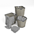 Tidy Trio: Multi-Bin Laundry Baskets 3D model small image 4