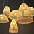  Rattan Lights Set: Stylish and Versatile 3D model small image 2