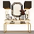 Elegant Gold Harvey Console: Perfect for Glamorous Spaces 3D model small image 4