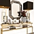 Elegant Gold Harvey Console: Perfect for Glamorous Spaces 3D model small image 5