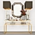 Elegant Gold Harvey Console: Perfect for Glamorous Spaces 3D model small image 7