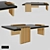 Luxurious Vertigo Marble Center Table 3D model small image 1