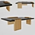 Luxurious Vertigo Marble Center Table 3D model small image 3