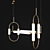 Hover Brass Pendant Lamp 3D model small image 2