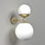 TATO Italia Biba Applique: Elegant Wall Light 3D model small image 1