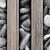 Wooden Pebble Wall Decor 3D model small image 4