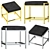Modern Square Allure Stool 3D model small image 1