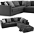 Elegant Minotti Andersen Line Sofa 3D model small image 2