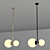 Elegant Biba Suspension Light by TATO Italia 3D model small image 1