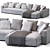 LEONARD: Elegant Minotti Sofa 3D model small image 4