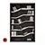Maze Bookcase: Perfect Storage for Office or Library 3D model small image 1