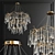 Elegant Branched Crystal Chandelier 3D model small image 2
