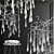 Elegant Branched Crystal Chandelier 3D model small image 3