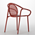 Modern Outdoor Dining Chair 3D model small image 3