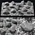 Pebble Stone Street Decor: Square and Sophisticated 3D model small image 1