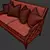 PBR-ready Bay Club Love Seat 3D model small image 3