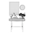 Modern Decor Set: Eames Bird, Ceramic Vase, Productivity Planner 3D model small image 5
