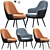 Modern Walter Knoll Dining Chair Set 3D model small image 1