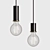 Ferm Living Cashmere & Black Pendant 3D model small image 2